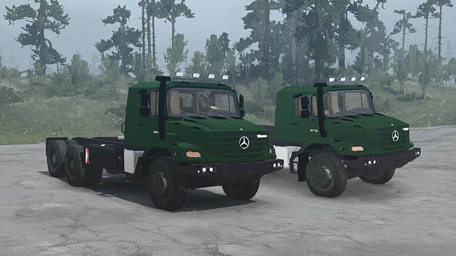 Мод Mercedes-Benz Zetros 2733 и 3643 для ST: MudRunner