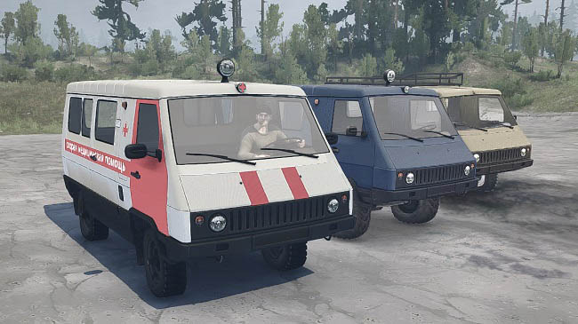 Мод пак Уаз-3972 v1.0 для MudRunner