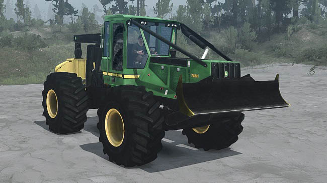 Мод John Deere 748H Skidder для ST: MudRunner